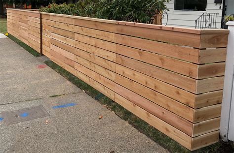 Horizontal Cedar Fence Board On Board