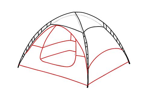 How to Draw a Tent | Design School