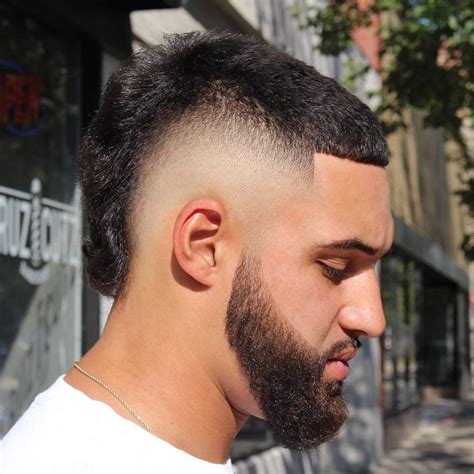 Straight Hair Burst Fade Mullet Curly Hair Style 2023
