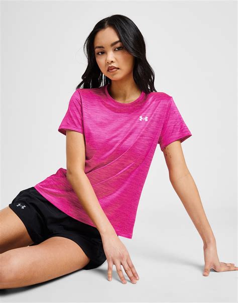Pink Under Armour Tech Vent T-Shirt - JD Sports Ireland