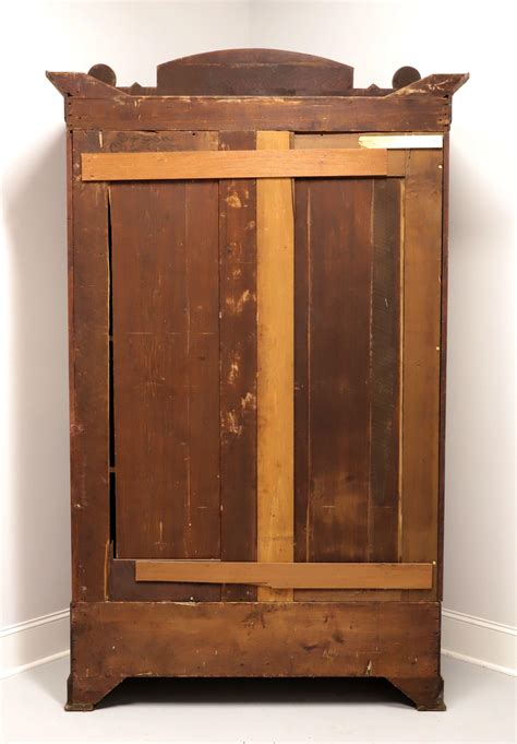Antique Monumental Carved Burl Walnut Victorian Eastlake Armoire For ...
