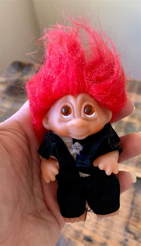 Vintage 1985 Dam Red Hair Troll Doll In Black Tuxedo - Etsy 日本