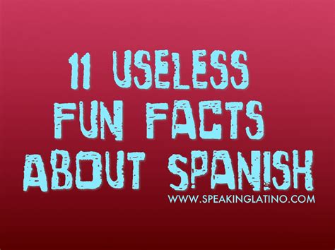 Fun Facts About Spanish: A Day of Spanish Language Infographics