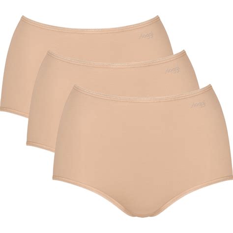 Sloggi Damen-Slip 3er Pack Pure Comfort Maxi XS, nude | OTTO’S