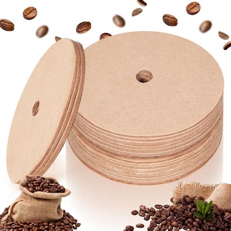 Amazon.com: 200Pcs Unbleached Coffee Filters, 3.8'' Round Natural ...