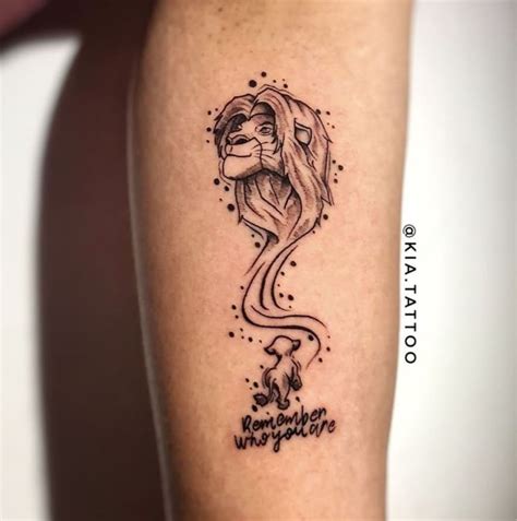 Lion King Remember Who You Are Tattoo