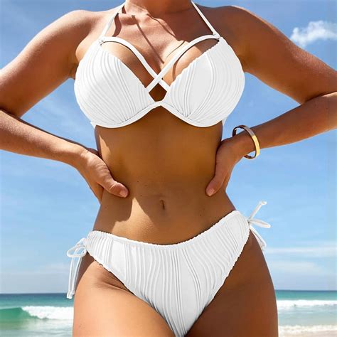 Women Swimwear Sexy Bra Set Swimsuit Push Up Bikini Padded Beachwear ...