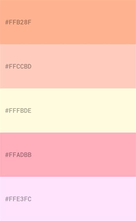 Paleta de cores com tons rosa pastel | Inspiração de cores, Paletas de ...