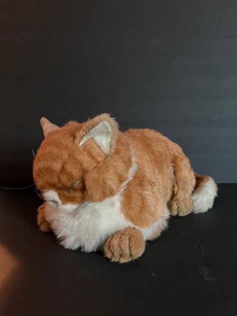 Vintage Plush Movable Tabby Cat 1985 /plush Collectible Tabby Cats ...