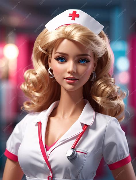 Premium AI Image | Barbie Doll in Nurse Outfit