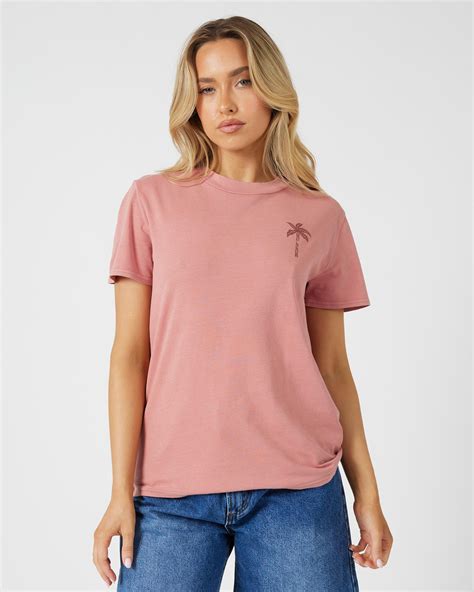 Shop Volcom Lock It Up T-Shirt In Mauve Rose - Fast Shipping & Easy ...