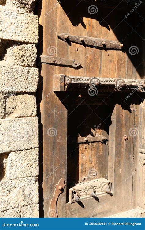 Wooden Door, Daulatabad Fort Near Aurangabad, Maharashtra, India. Stock Image - Image of yadava ...