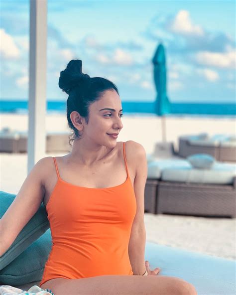 Rakul Preet Singh Slays in Sexy Orange Monokini as She Drops Hot ...