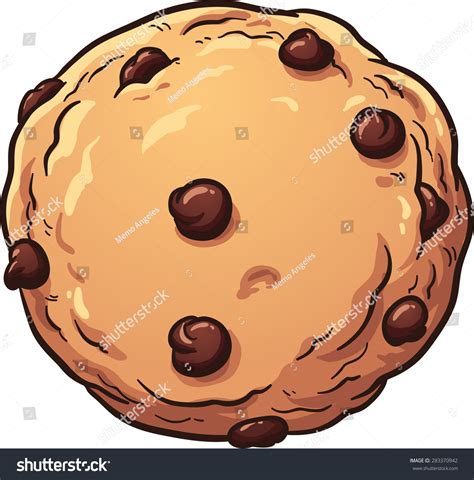 Chocolate Chip Cookie Vector Clip Art Stock Vector (Royalty Free ...