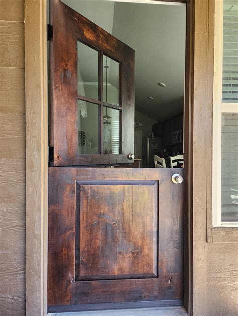 Exterior 4 Lite Dutch Door Unfinished Slab Only | Tumbleweed Home ...