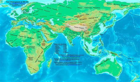 World map 600 BC - World History Maps