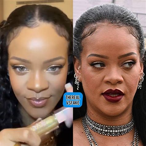Rihanna: Instagram vs Reality | Rihanna makeup, Without makeup, Pretty ...
