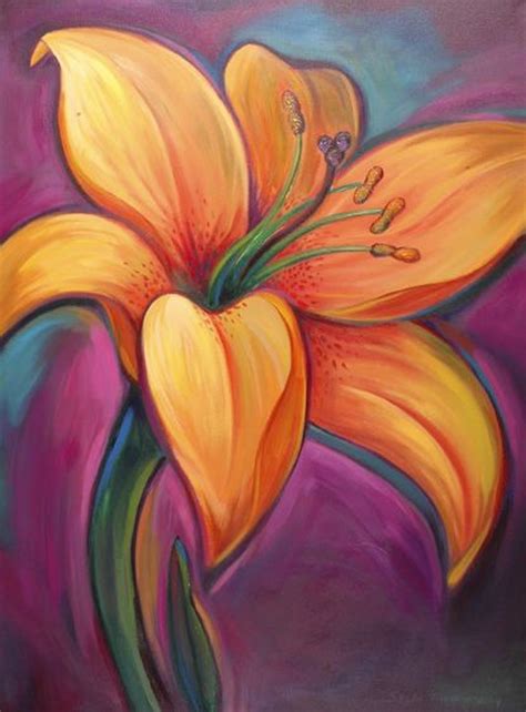 Easy Acrylic Paintings Flowers – Warehouse of Ideas