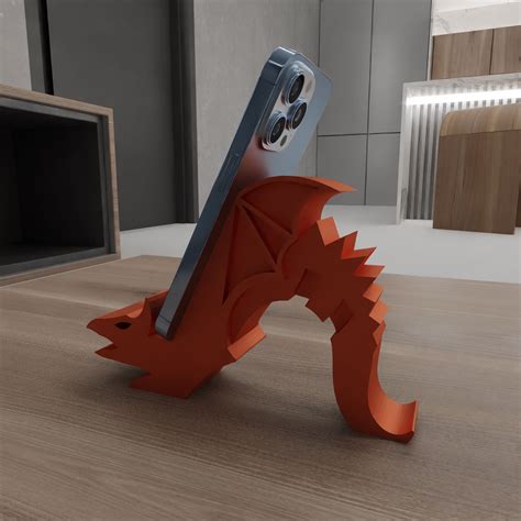 🐉 Dragon Phone Stand or Holder for Accessories With 3D Stl Files, 3D ...