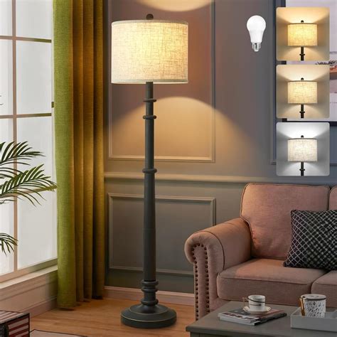 EJIAXIN Floor Lamps for Living Room - 60" Plastic Vintage Farmhouse ...