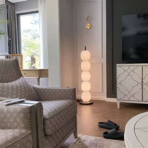 Azaria Contemporary Minimalist Orb Floor Lamp – Serene Luminaire