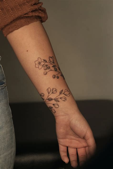 March birth flower tattoo - Bronctattooaus.com