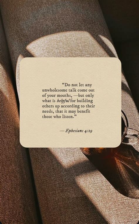 Ephesians 4:29 🤍 | Christian quotes verses, Motivational bible quotes ...