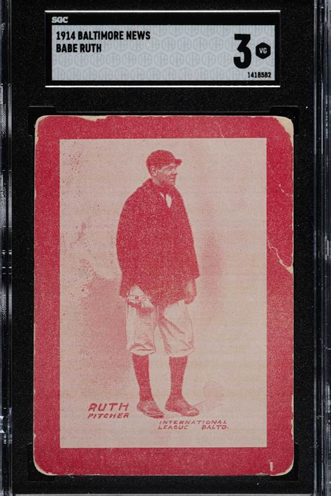 1914 Babe Ruth rookie card sells for record $7.2 million - Sports ...