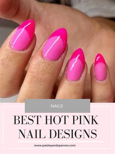 Hot Pink Nail Polish Designs