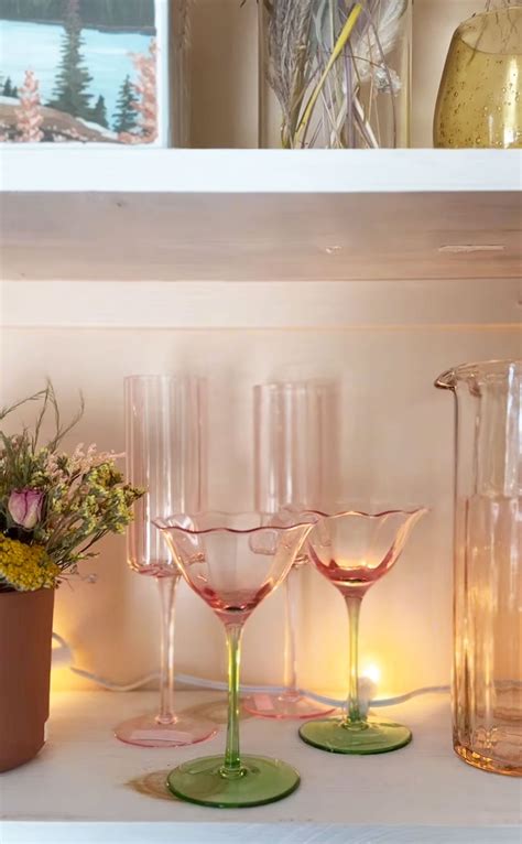 Tulip-Shaped Champagne Coupe Glass - Gather Goods Co.