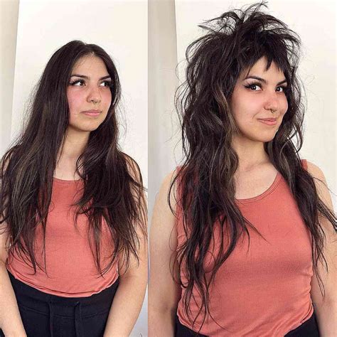 Long hair wolf cut female - lvfotu