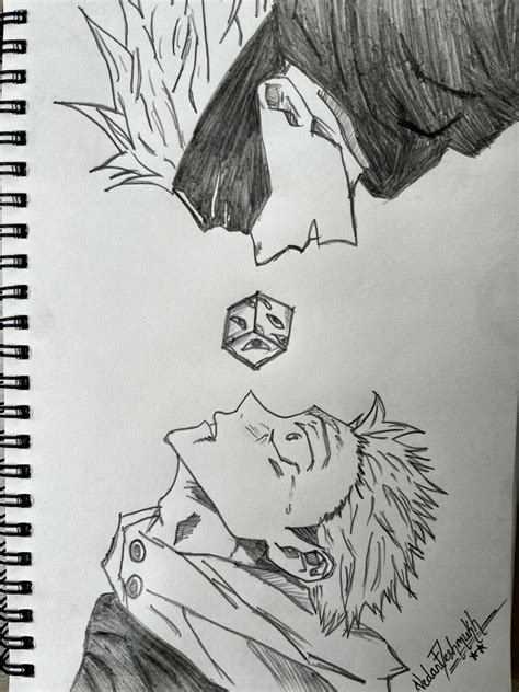 Jujutsu kaisen sketch | Sketches, Easy manga drawings, Anime drawings