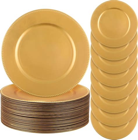 Amazon.com | Tanlade Charger Plates Bulk, 13 Inch Round Charger Plates ...