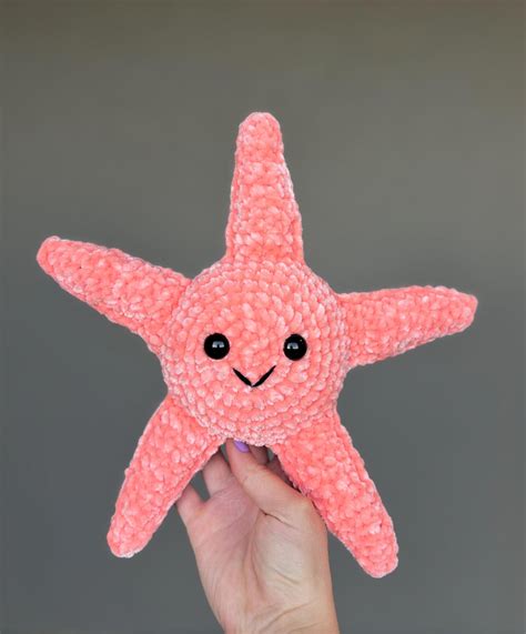 Peach the Starfish Crochet Pattern, No-sew Amigurumi - Etsy