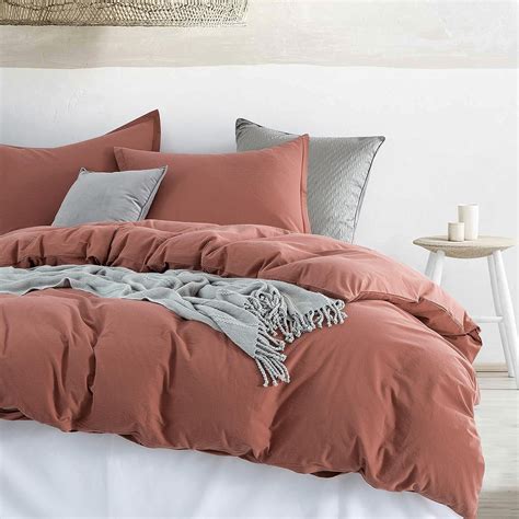 Sweety Pie Inc Stonewashed Cotton Solid Color Duvet Cover Set & Reviews ...