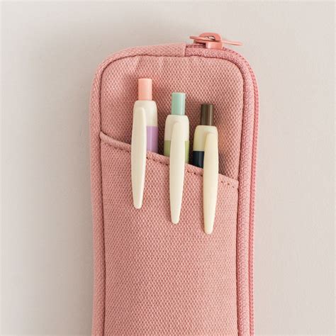 Minimal by design, these soft cotton pencil cases will fit all your ...