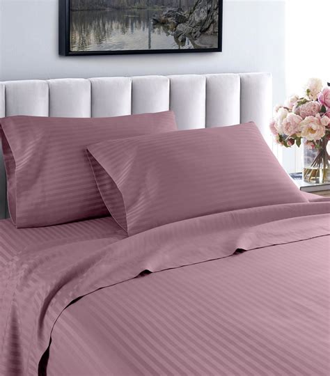 Home Sweet Home Dreams Beverly Hills 600 Thread Count Striped Egyptian ...