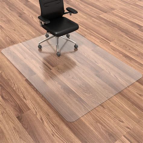 HOMEK Chair Mat for Hardwood Floor, 60"x 46" Office Chair Mat, Floor ...