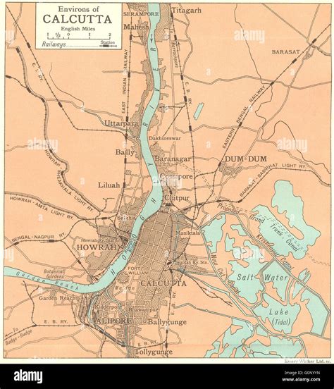 Map of kolkata hi-res stock photography and images - Alamy