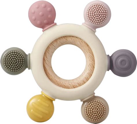 PandaEar Baby Teething Toy| Silicone Rudder Baby Teether 0-6 6-12 ...