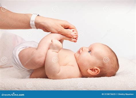 Infant Leg Development Exercise Stock Image - Image of early, body ...