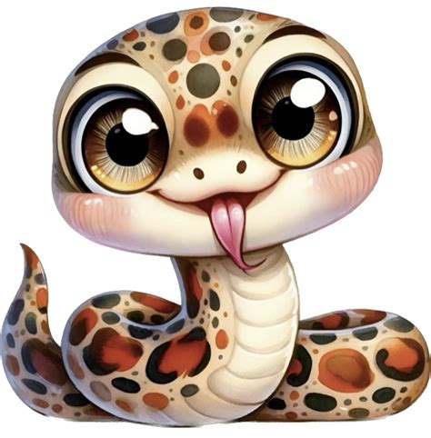 Cute Cartoon Snake Drawing