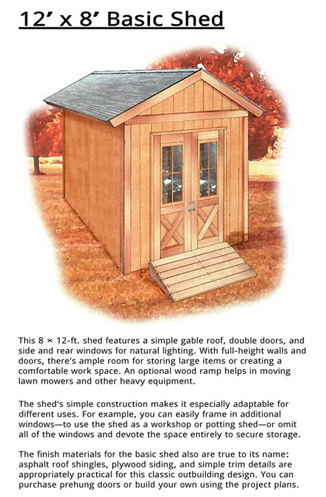 PPT - Free 12 x 8 Shed Plan With Illustrations, Blueprints & Step By ...