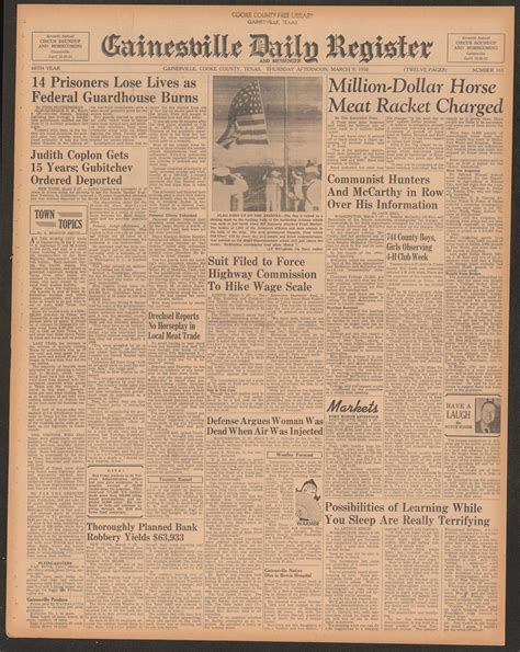 Gainesville Daily Register and Messenger (Gainesville, Tex.), Vol. 60 ...