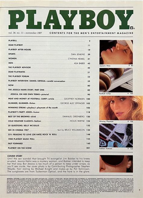 Playboy November 1987 *CG Jessica Hahn* - VM16