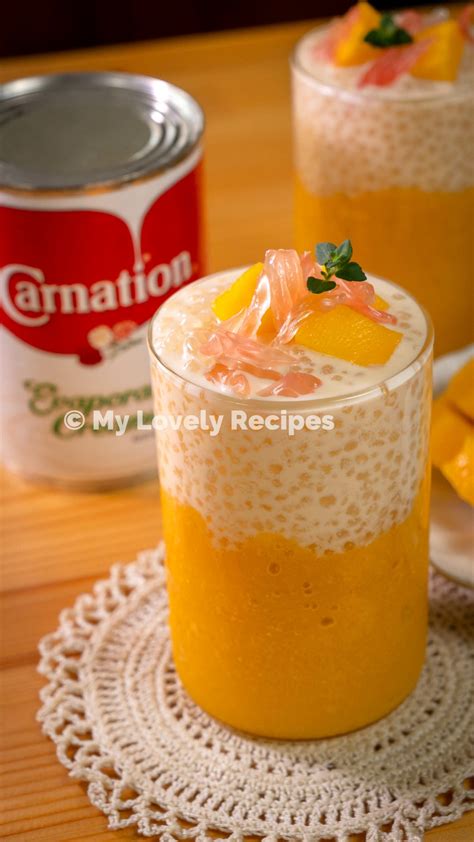 Mango Sago Pomelo - My Lovely Recipes
