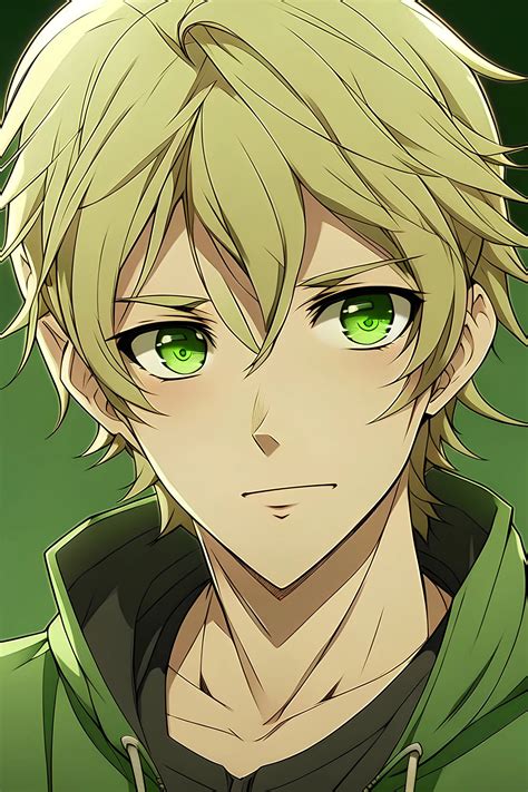 "dirty blonde haired green eyed anime guy" | Gallery | Stablecog
