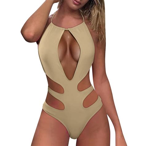 HYSYSB One Piece Cut Out Swimsuit Women,swimsuits for Women,bathing ...