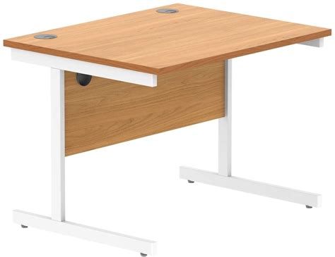 Gala Rectangular Desk with Single Cantilever Legs - 800mm x 800mm - Titan Direct