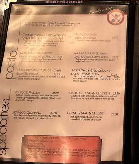 Online Menu of Casagrandas Steakhouse Restaurant, Butte, Montana, 59701 ...